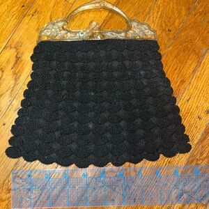 Small handbag Bake light vintage purse popcorn crochet
